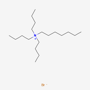 molecular formula C19H42BrN B12644557 Tributylheptylammonium bromide CAS No. 85169-31-9