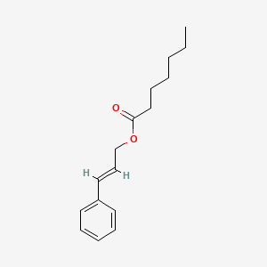 molecular formula C16H22O2 B12644575 3-Phenylallyl heptanoate CAS No. 71607-52-8