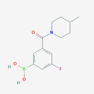 molecular formula C13H17BFNO3 B12644586 3-Fluoro-5-(4-methyl-1-piperidinylcarbonyl)benzeneboronic acid 