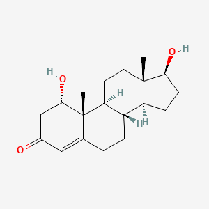 molecular formula C19H28O3 B1264466 1alpha-Hydroxytestosterone 