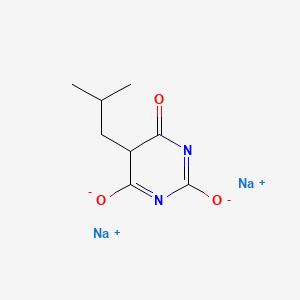 molecular formula C8H10N2Na2O3 B12644681 Sodium 5-isobutylbarbiturate CAS No. 93858-57-2