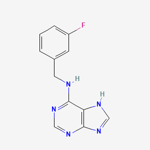 1H-Purin-6-amine, N-((3-fluorophenyl)methyl)-