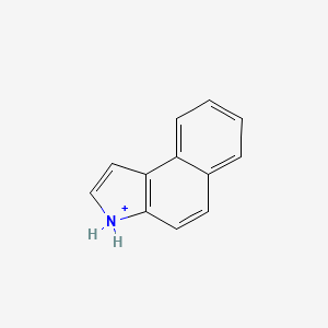 molecular formula C12H10N+ B1264472 Benzo[e]indolium 
