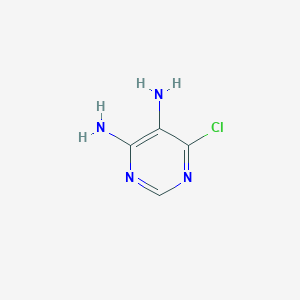 molecular formula C4H5ClN4 B126448 6-氯嘧啶-4,5-二胺 CAS No. 4316-98-7