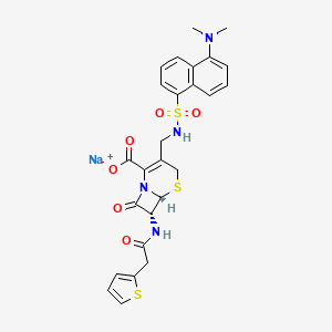 molecular formula C26H25N4NaO6S3 B1264481 Damtac CAS No. 79645-00-4