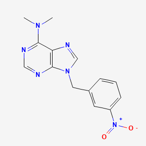 9H-Purin-6-amine, N,N-dimethyl-9-((3-nitrophenyl)methyl)-