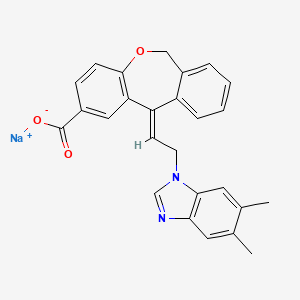 molecular formula C26H21N2NaO3 B1264488 Unii-WG00T3YN0T CAS No. 127166-41-0