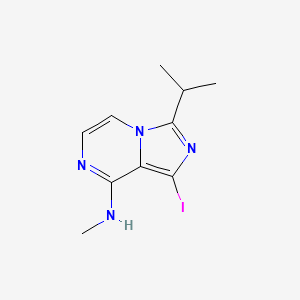 IMidazo[1,5-a]pyrazin-8-aMine, 1-iodo-N-Methyl-3-(1-Methylethyl)-