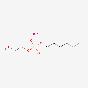 Potassium hexyl 2-hydroxyethyl phosphate