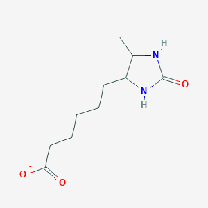 molecular formula C10H17N2O3- B1264498 Dethiobiotin(1-) 