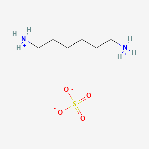 molecular formula C6H18N2O4S B12645032 Hexamethylenediammonium sulphate CAS No. 25779-20-8