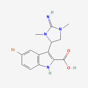 molecular formula C14H15BrN4O2 B1264524 Trachycladindole B 