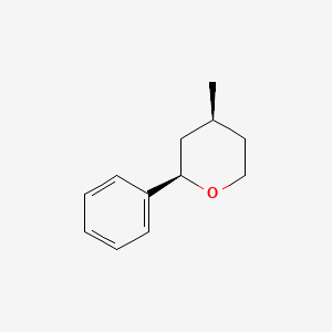 2H-Pyran, tetrahydro-4-methyl-2-phenyl-, (2R,4S)-rel-