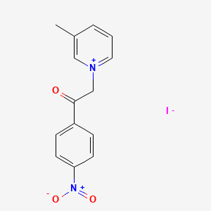 3-Methyl-1-[2-(4-nitrophenyl)-2-oxoethyl]pyridin-1-ium iodide