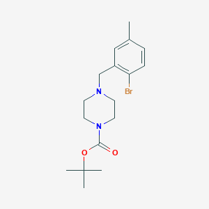 Tert-butyl 4-[(2-bromo-5-methylphenyl)methyl]piperazine-1-carboxylate