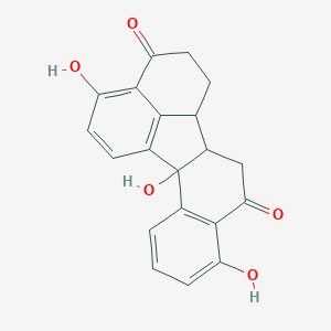 molecular formula C20H16O5 B1264557 2,7,17-Trihydroxypentacyclo[10.7.1.02,11.03,8.016,20]icosa-1(20),3(8),4,6,16,18-hexaene-9,15-dione 