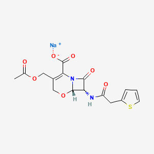 molecular formula C16H15N2NaO7S B1264565 1-Oxacephalothin CAS No. 54214-84-5