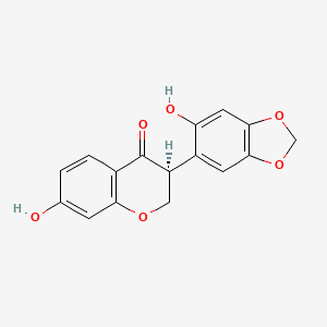 molecular formula C16H12O6 B1264568 (+)-槐花醇 