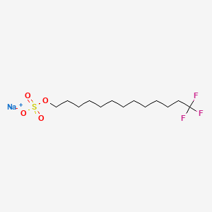molecular formula C13H24F3NaO4S B1264587 Sodium 13,13,13-trifluorotridecyl sulfate CAS No. 50670-01-4