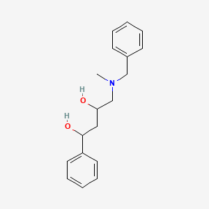 molecular formula C18H23NO2 B1264598 4-[Methyl-(phenylmethyl)amino]-1-phenylbutane-1,3-diol 
