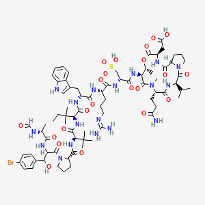 molecular formula C75H109BrN18O22S B1264610 Microspinosamide 