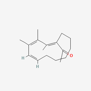 molecular formula C17H26O B12646187 Ethanone, 1-(trimethylcyclododecatrienyl)- CAS No. 71550-37-3