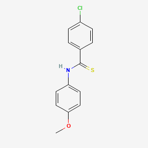 Benzenecarbothioamide, 4-chloro-N-(4-methoxyphenyl)-