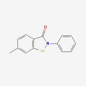 1,2-Benzisoselenazol-3(2H)-one, 6-methyl-2-phenyl-