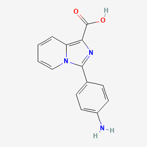 3-(4-Aminophenyl)imidazo[1,5-a]pyridine-1-carboxylic acid