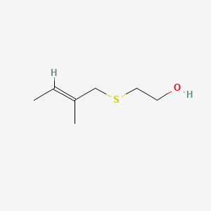 2-((2-Methylbut-2-enyl)thio)ethanol