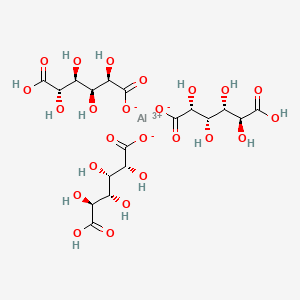 molecular formula C18H27AlO24 B12646260 D-Glucaric acid, aluminium salt CAS No. 84864-58-4