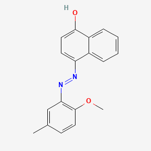 molecular formula C18H16N2O2 B12646323 4-((2-Methoxy-5-methylphenyl)azo)naphthol CAS No. 93940-03-5