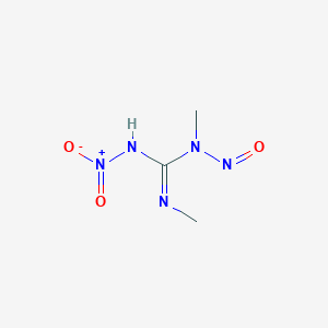 molecular formula C3H7N5O3 B12646452 N,N''-Dimethyl-N'-nitro-N-nitrosoguanidine CAS No. 138090-34-3