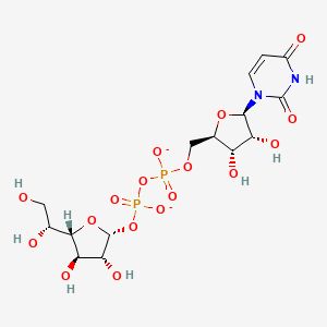molecular formula C15H22N2O17P2-2 B1264646 UDP-alpha-D-galactofuranose(2-) 