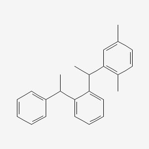 molecular formula C24H26 B12646471 (1-Phenylethyl)(1-(2,5-xylyl)ethyl)benzene CAS No. 84255-55-0