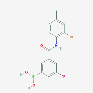 5-(2-Bromo-4-methylphenylcarbamoyl)-3-fluorobenzeneboronic acid