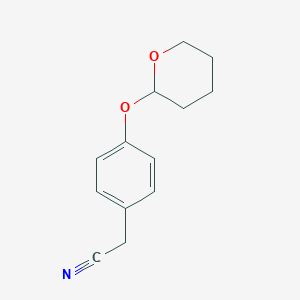 molecular formula C13H15NO2 B126465 4-四氢吡喃-2-氧基苯乙腈 CAS No. 19001-09-3