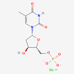 barium(2+);[(2R,3S,5R)-3-hydroxy-5-(5-methyl-2,4-dioxopyrimidin-1-yl)oxolan-2-yl]methyl phosphate