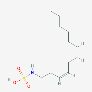 molecular formula C12H23NO3S B1264658 (3Z,6Z)-dodeca-3,6-dien-1-ylsulfamic acid 