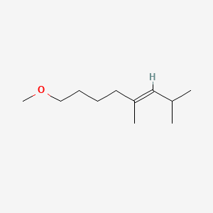 molecular formula C11H22O B12646657 8-Methoxy-2,4-dimethyloct-3-ene CAS No. 93892-48-9