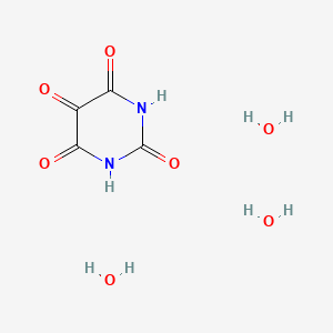 molecular formula C4H8N2O7 B12646669 2,4,5,6(1H,3H)-Pyrimidinetetrone, trihydrate CAS No. 75870-79-0