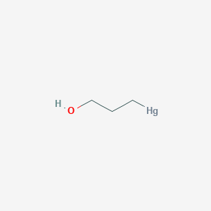 molecular formula C3H7HgO B12646691 Mercury, hydroxypropyl- CAS No. 21467-84-5