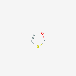 molecular formula C3H4OS B12646694 1,3-Oxathiole CAS No. 12542-77-7