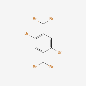 molecular formula C8H4Br6 B12646725 1,4-Dibromo-2,5-bis(dibromomethyl)benzene CAS No. 36711-69-0