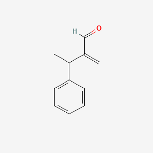 molecular formula C11H12O B12646759 2-Methylidene-3-phenylbutanal CAS No. 80691-79-8