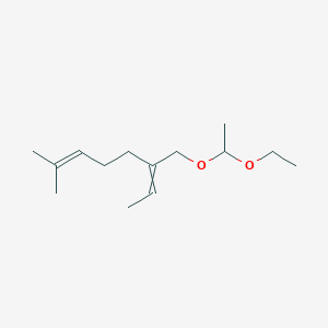 molecular formula C14H26O2 B12646767 3-(1-Ethoxyethoxy)-3,7-dimethylocta-2,6-diene CAS No. 93963-20-3