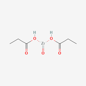 molecular formula C6H12O5Zr B12646768 Oxobis(propanoato-O)zirconium CAS No. 68926-31-8