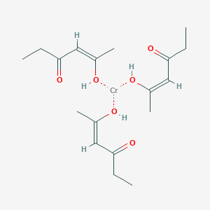 molecular formula C18H30CrO6 B12646772 Tris(hexane-2,4-dionato-O,O')chromium CAS No. 71308-50-4