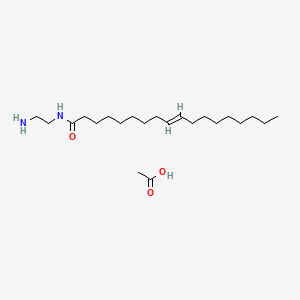 molecular formula C22H44N2O3 B12646778 N-(2-Aminoethyl)octadec-9-enamide monoacetate CAS No. 94135-80-5