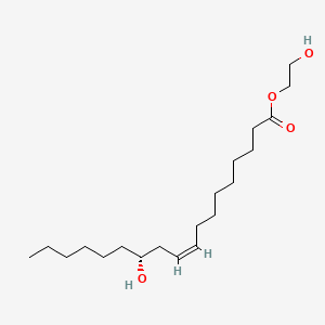 molecular formula C21H40O3 B1264678 1,2-乙二醇单蓖麻油酸酯 CAS No. 9004-97-1